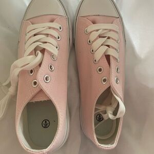 Pink Canvas Sneakers for Women